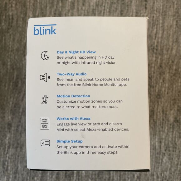 Blink Mini Indoor Plug-in HD Smart Security Camera Black  *New In Box* - Picture 4 of 6